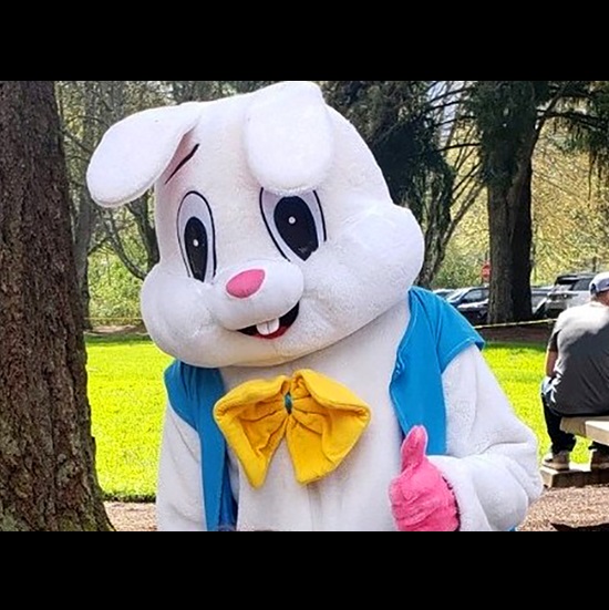 White bunny costume