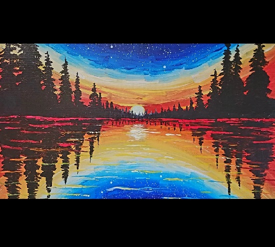 Sunset Lake Paint and Sip at Bethany Public House