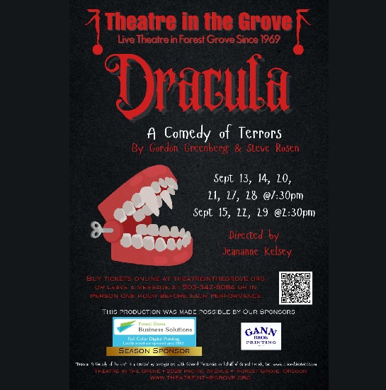 Theatre in the Grove Presents Dracula: A Comedy of Terrors