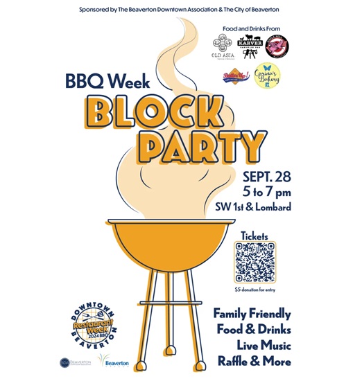 Beaverton BBQ Week Block Party 2024