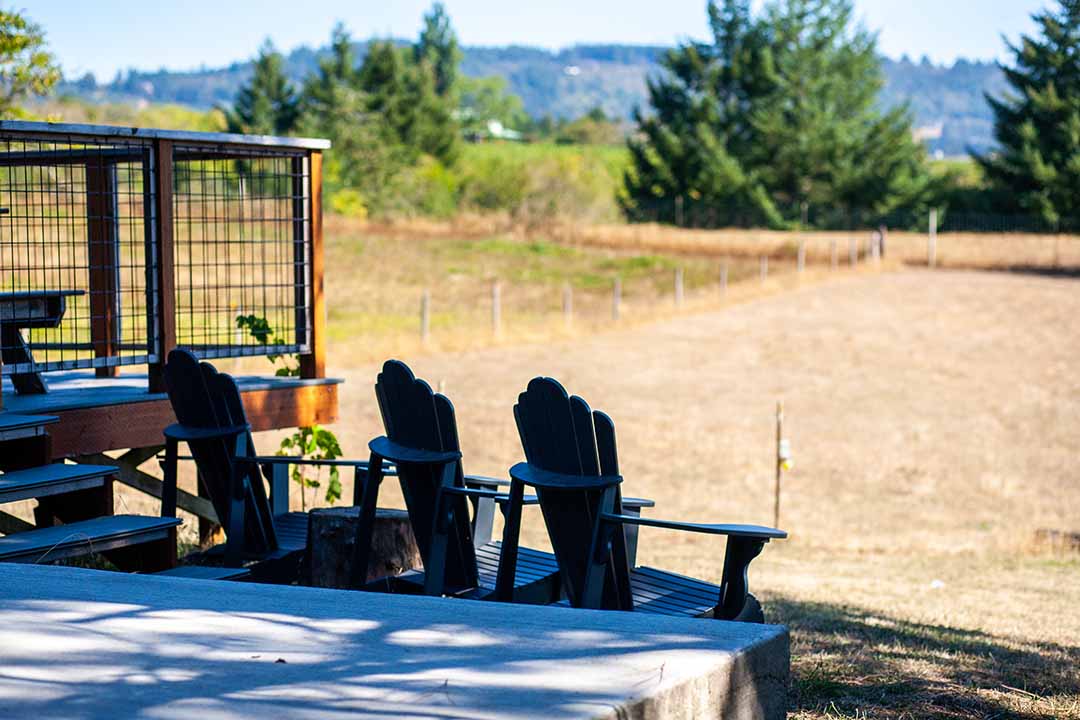 Patio seating area