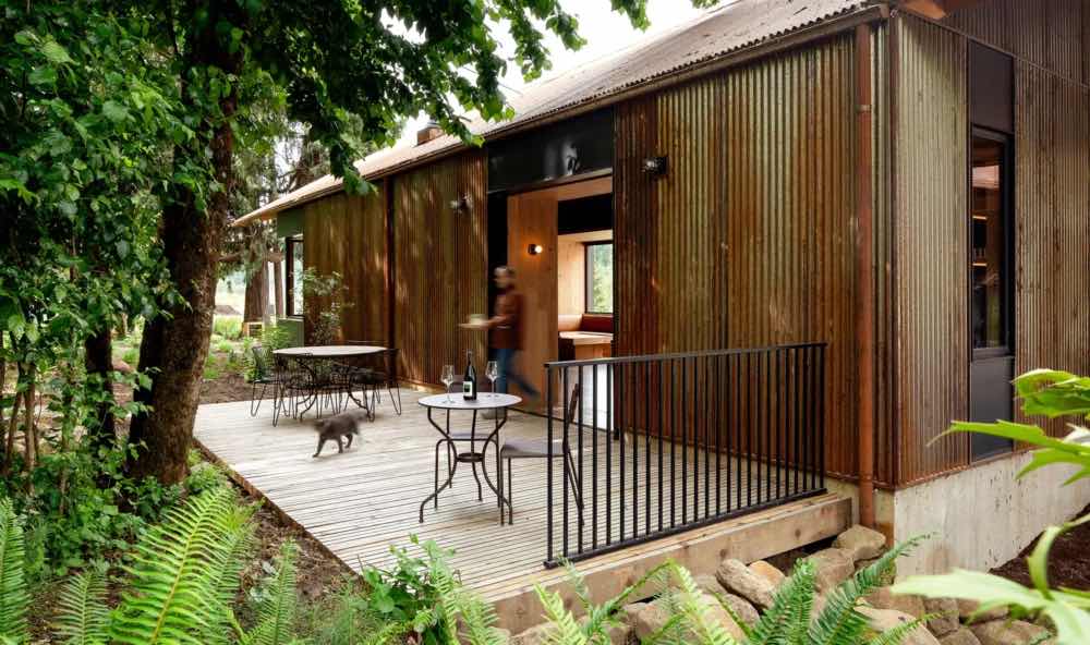 View of outdoor tasting area