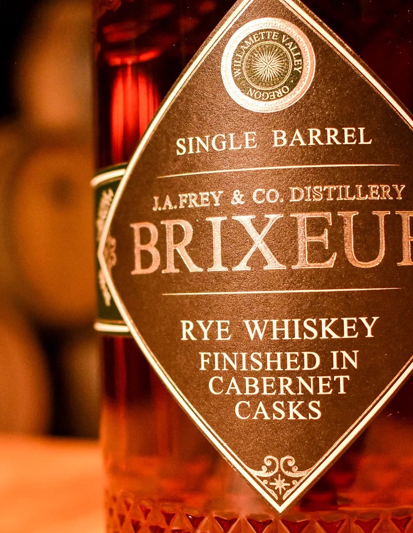 Brixeur Spirits Distillery custom bottle label