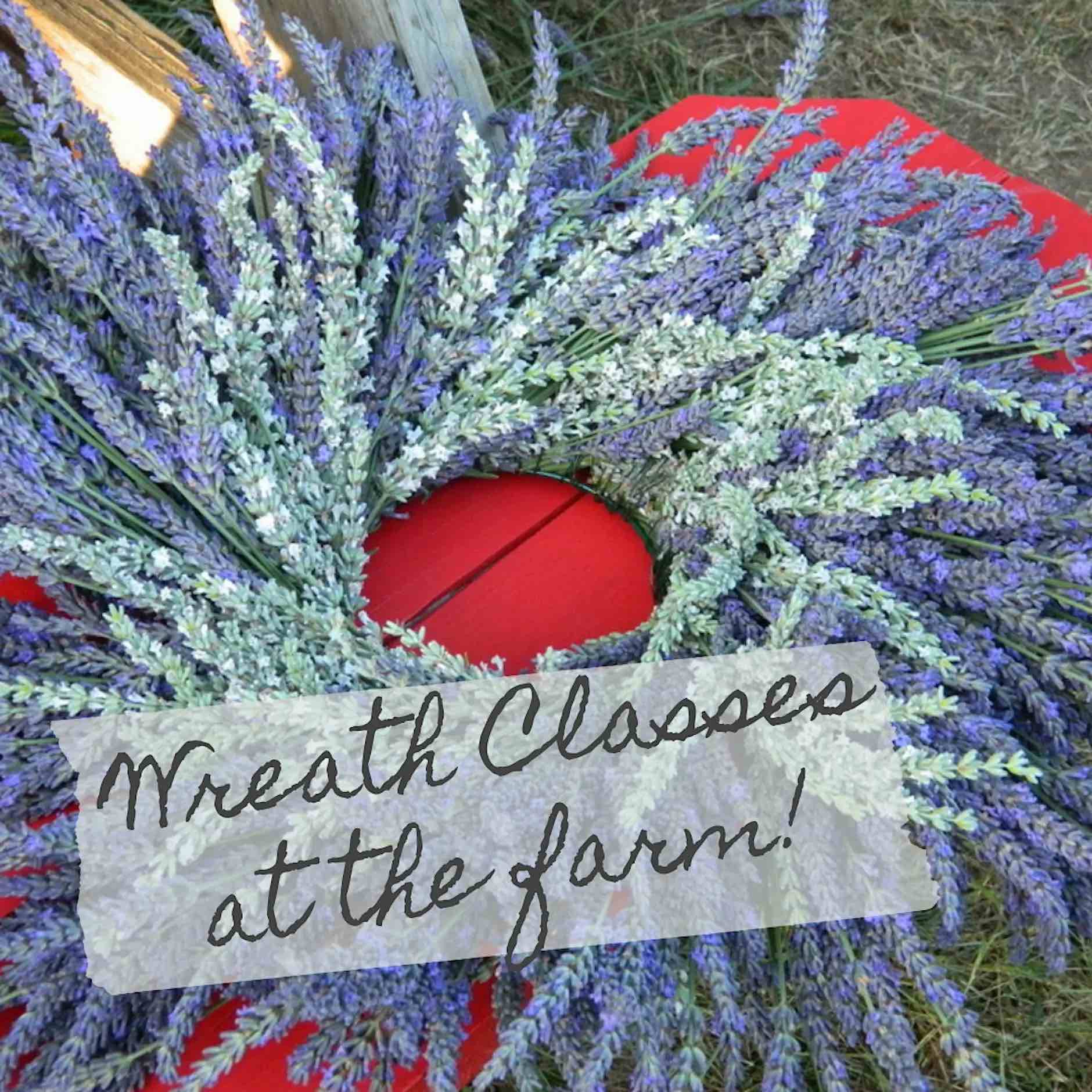 Lavender Wreath Making Class – July 24