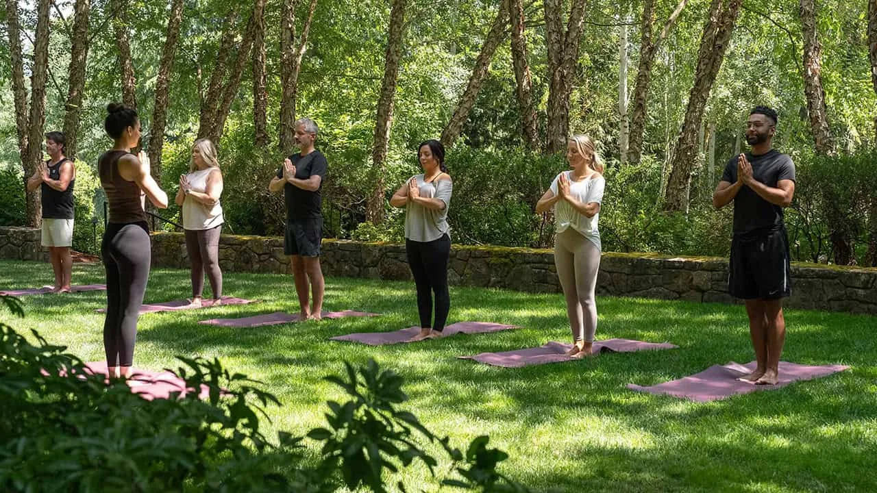 Summer Yoga In The Garden