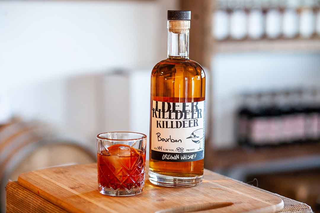 Custom labeled Borbon bottle