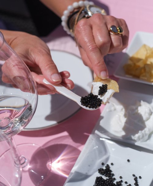 The food Et Fille Wines Tasting Room serves