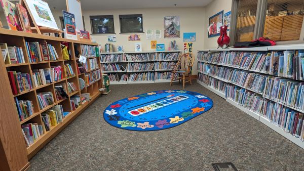 A reading nook in the library