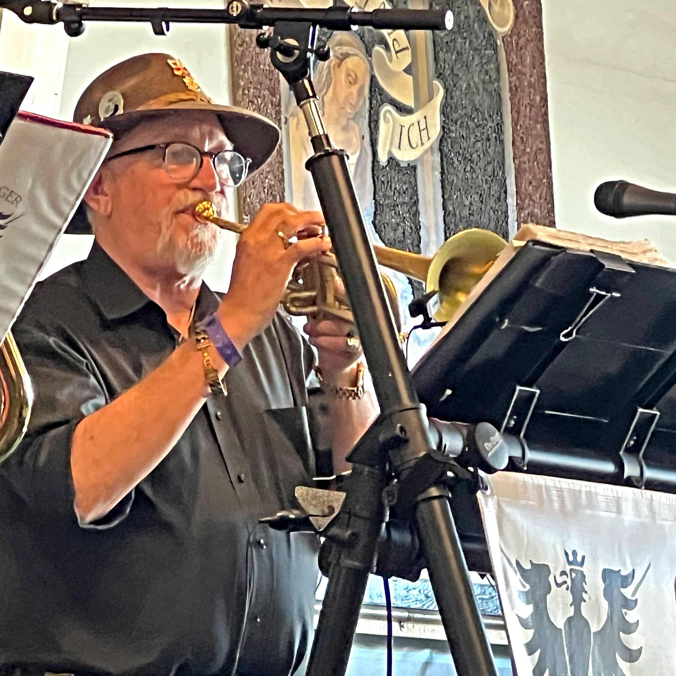 Trumpet player at Oktoberfest