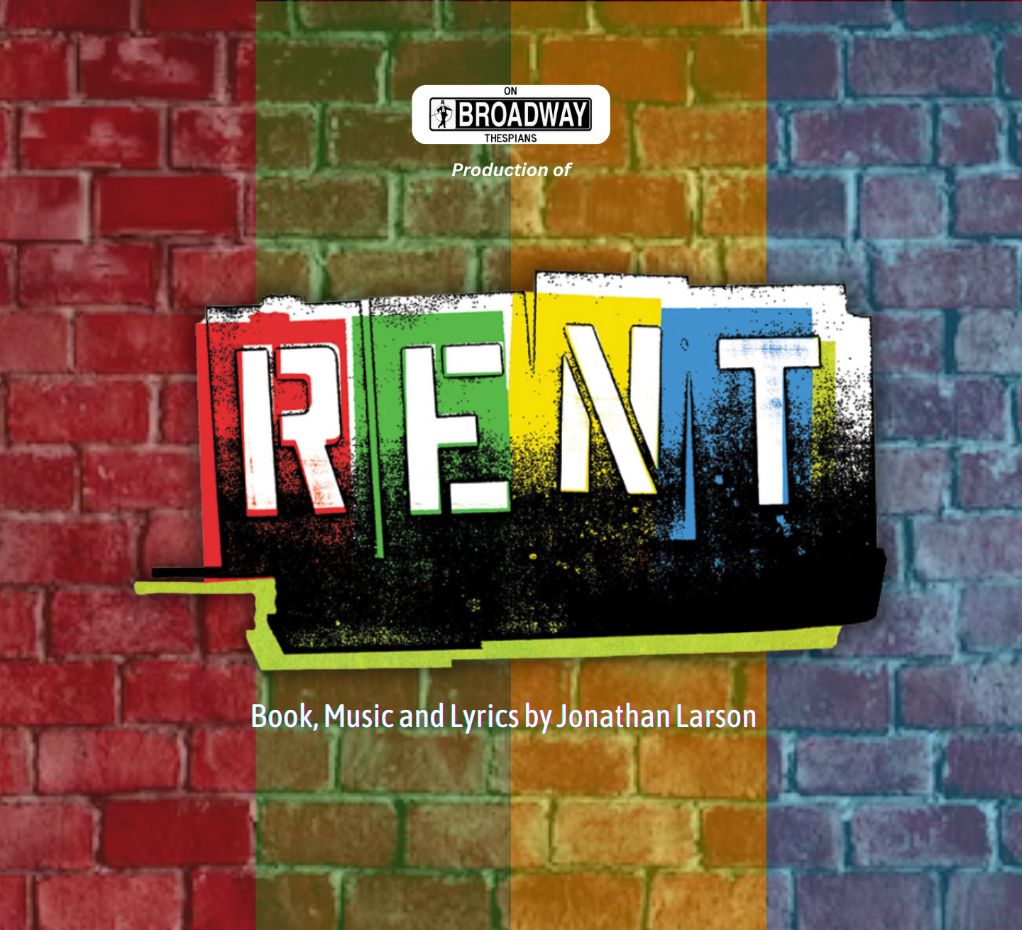 poster for RENT broadway musical