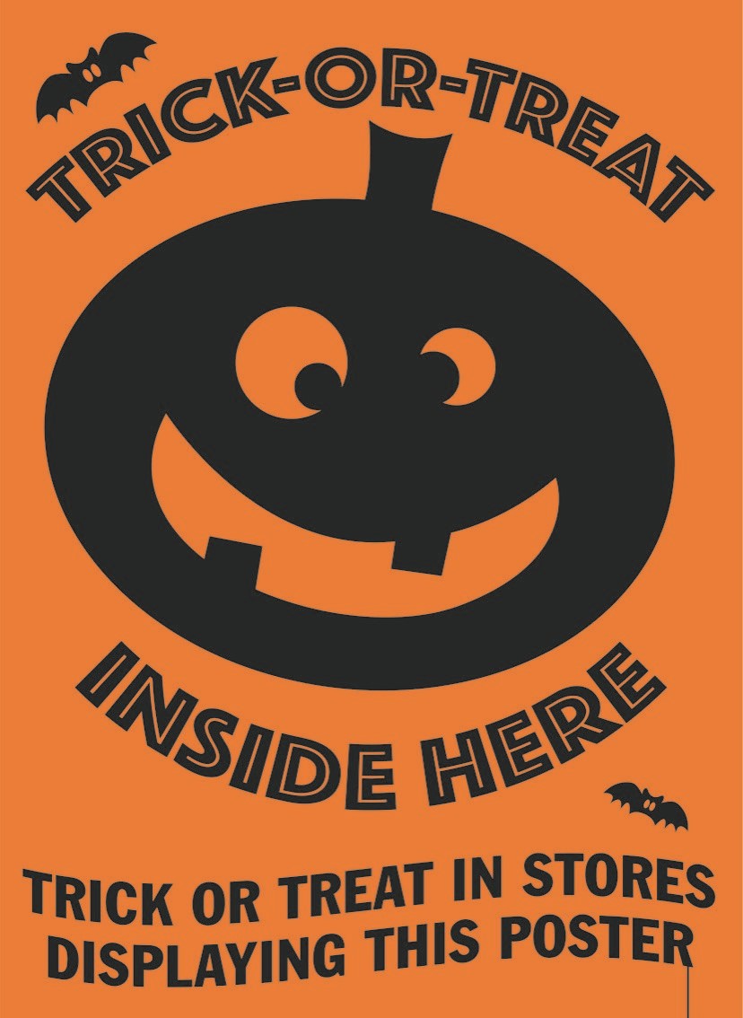 Trick or treat poster