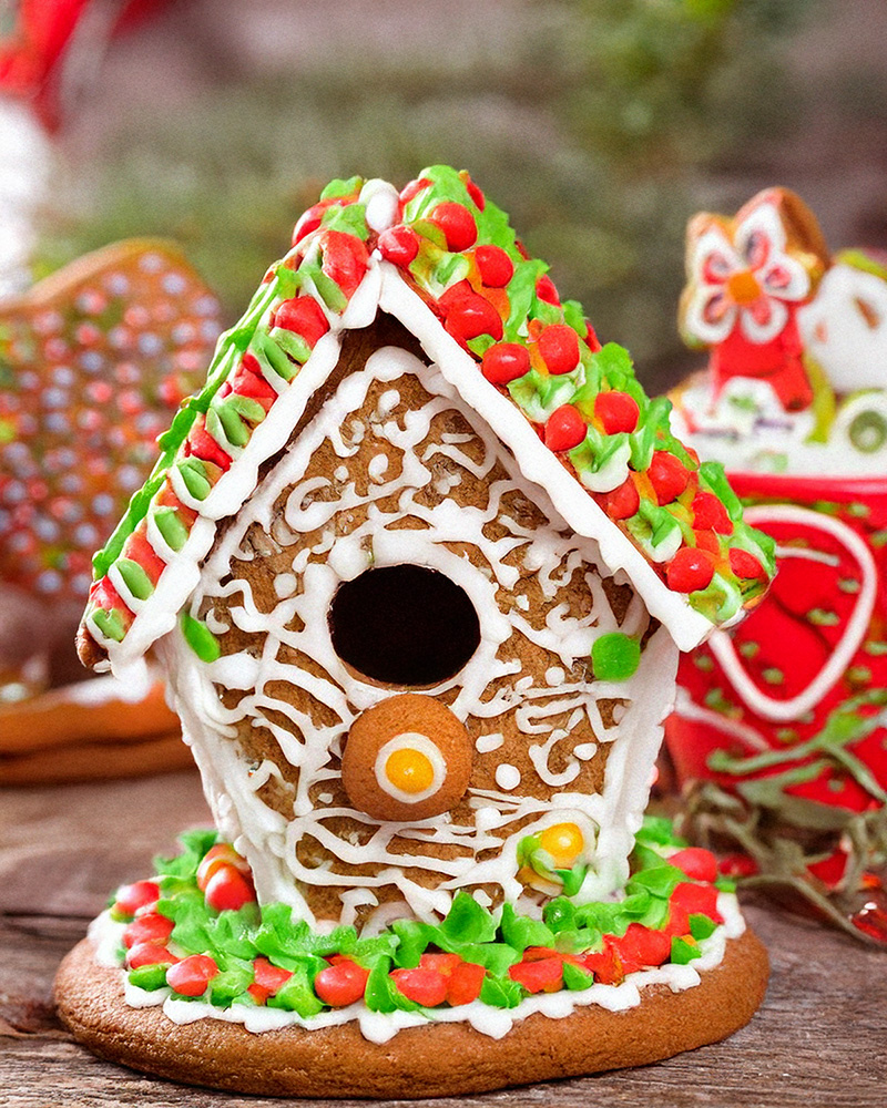 gingerbread birdhouse