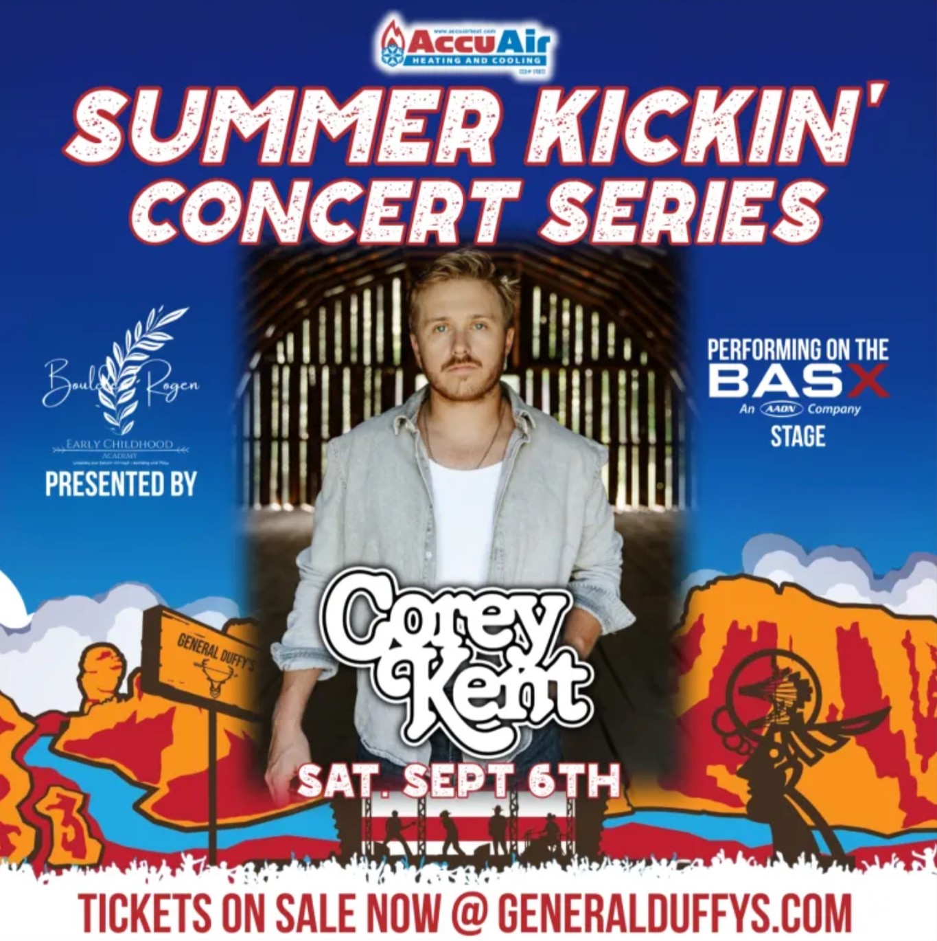 General Duffys Summer Concert Series Corey Kent Sept 6