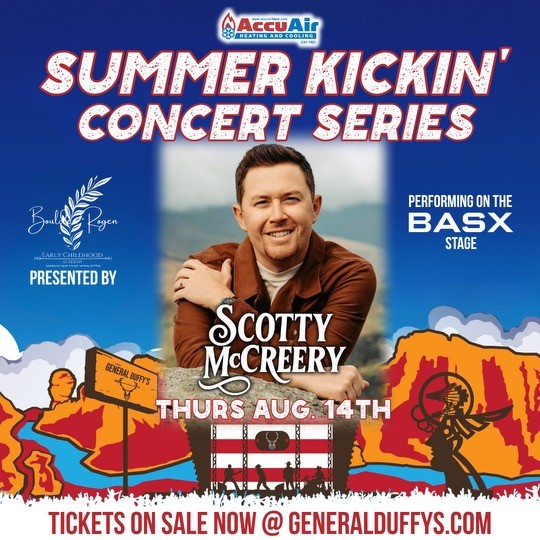 General Duffys Summer Concert Series Scotty McCreery Aug 14