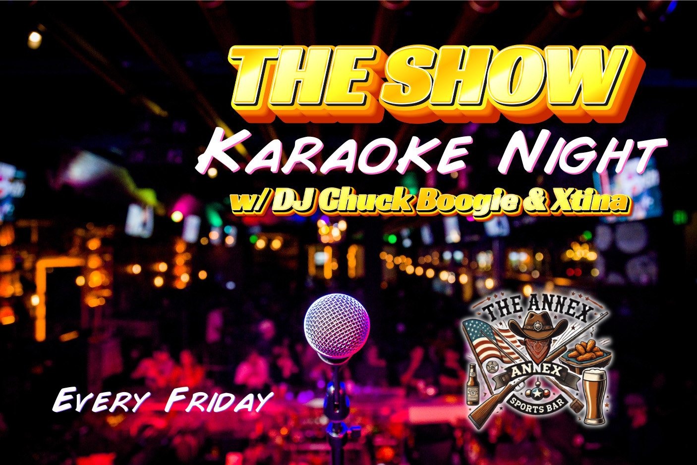 Poster advertising Karaoke Night