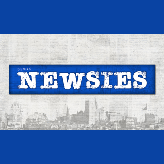 Typewriter font against a newspaper-like background