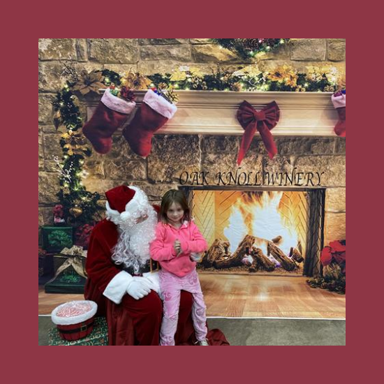 Santa at Oak Knoll Winery