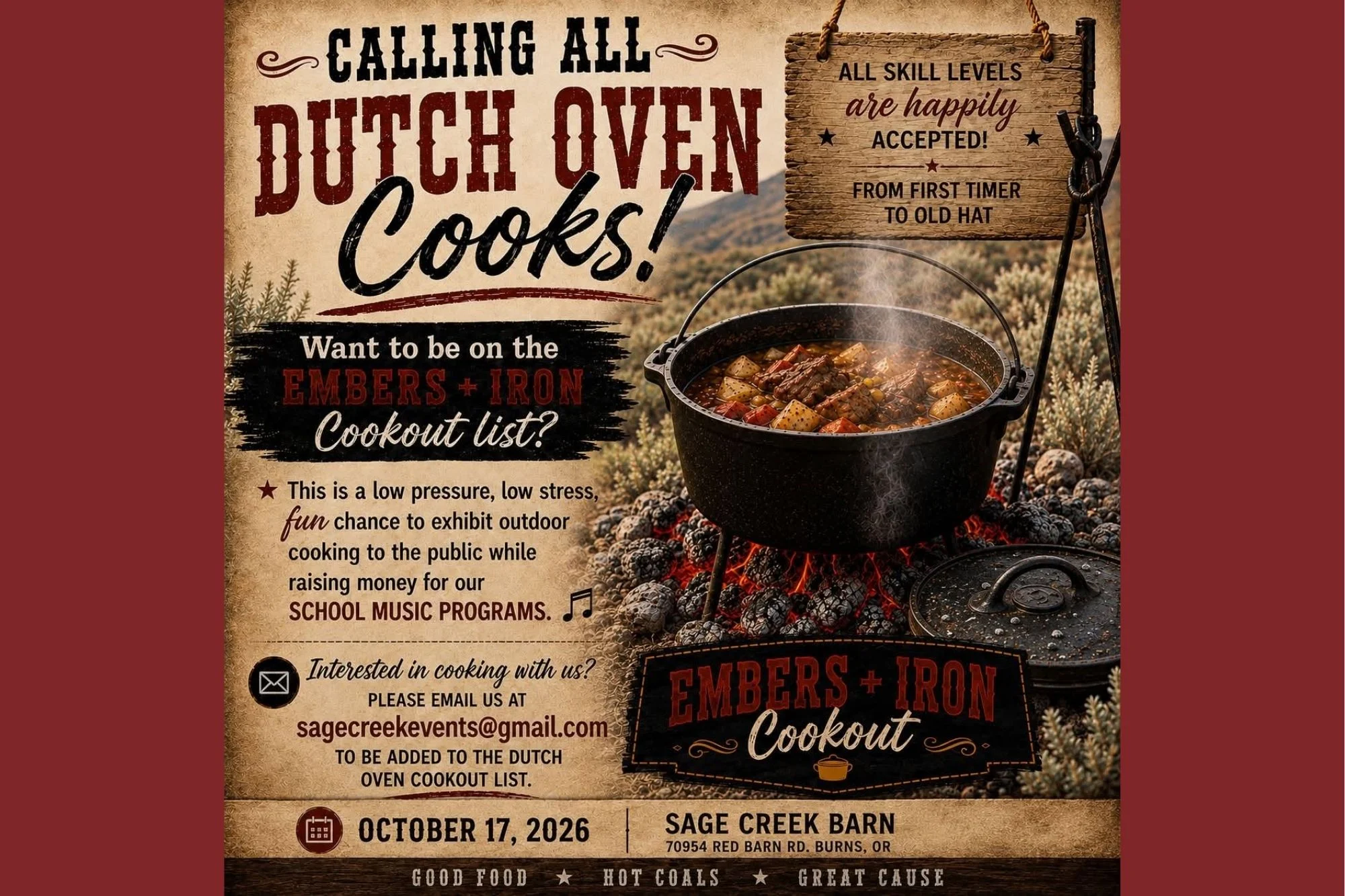 Embers & Iron Cookout