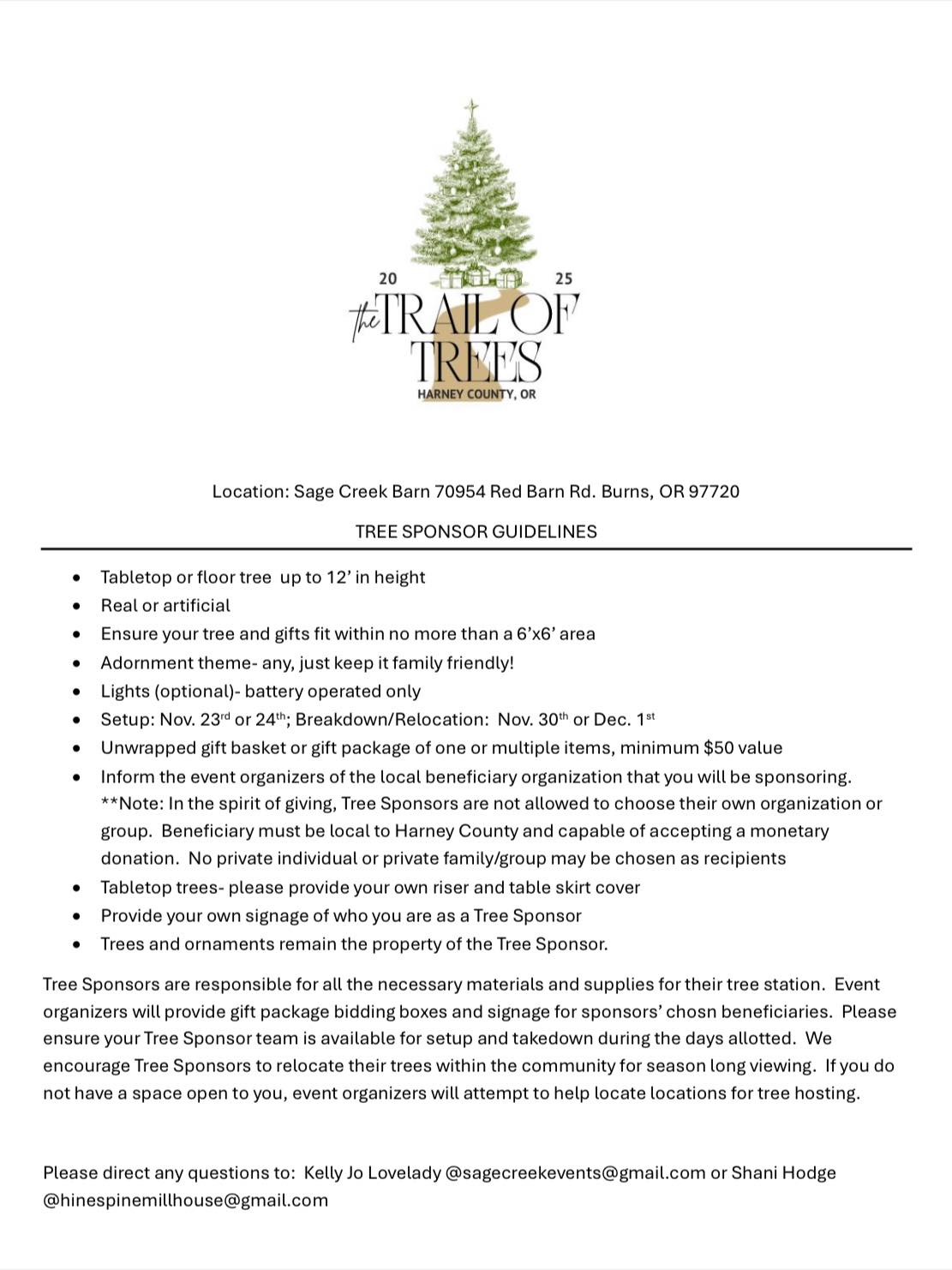 The Trail Of Trees 2025