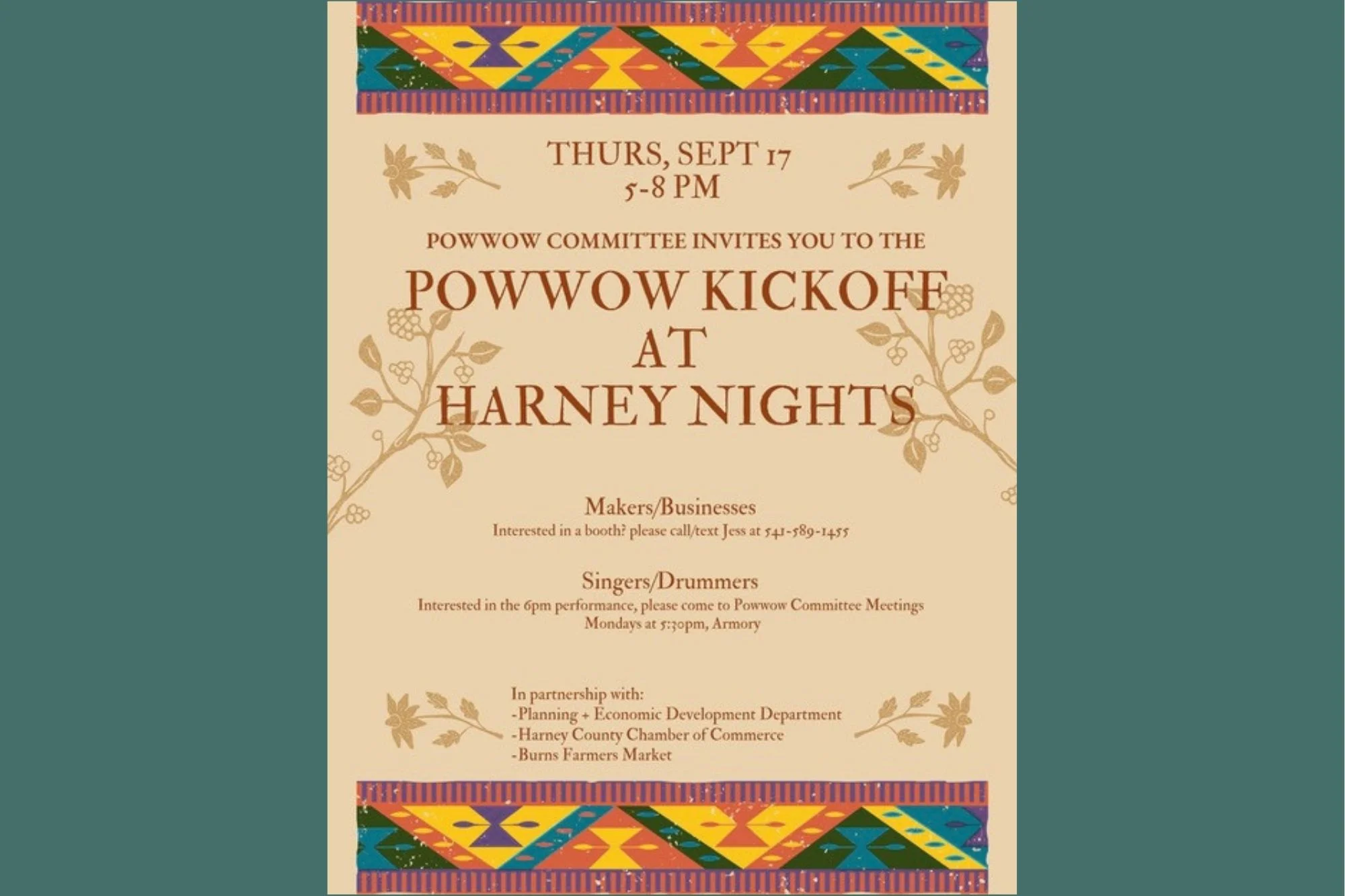 Powwow Kickoff at Harney Nights