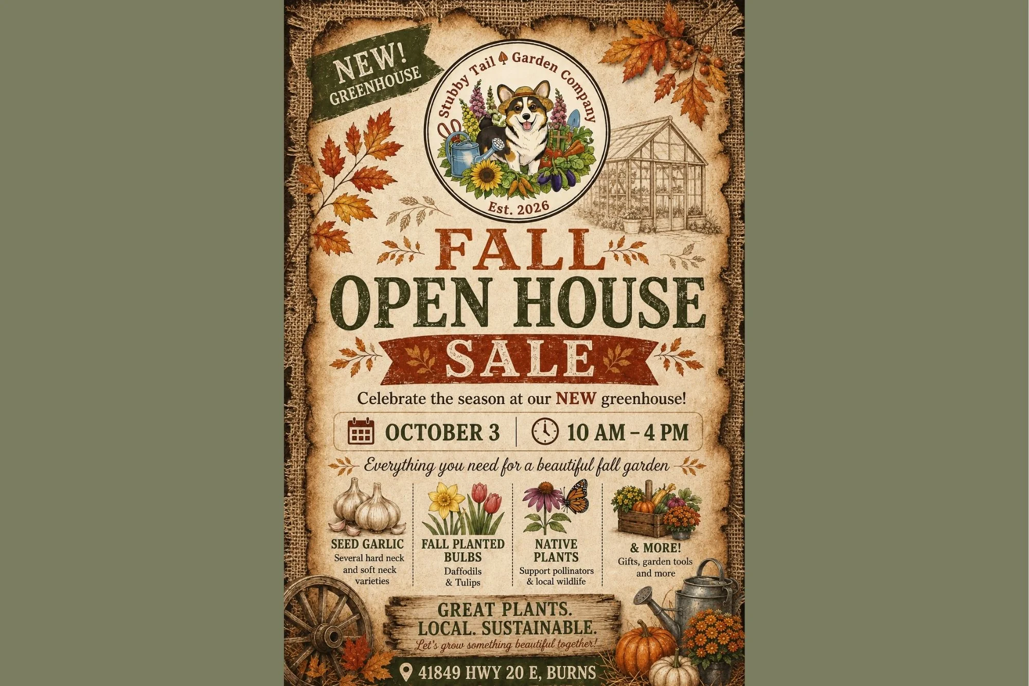 Fall Open House Sale