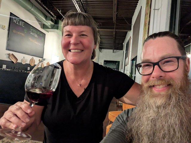 The proud owners of The Tasting Room