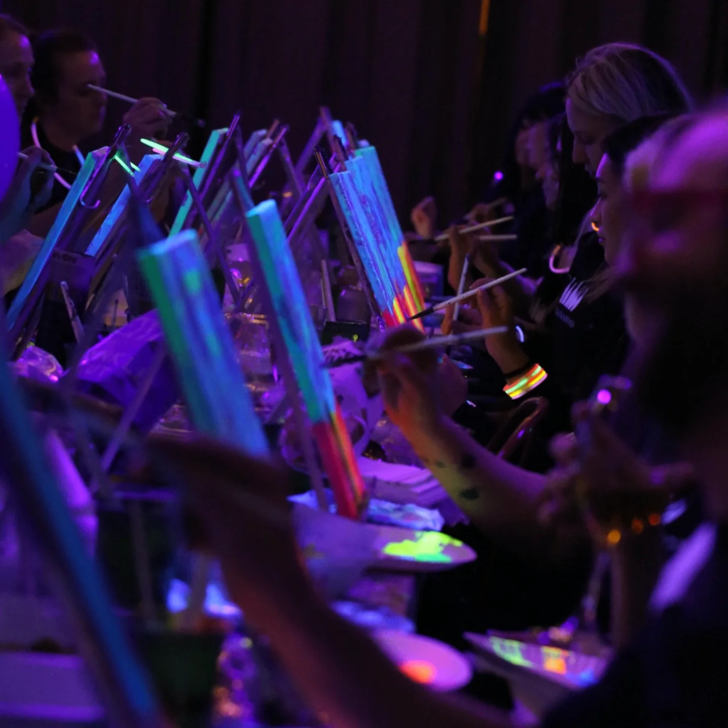 Image for Paint in the Dark Black Light Paint and Sip