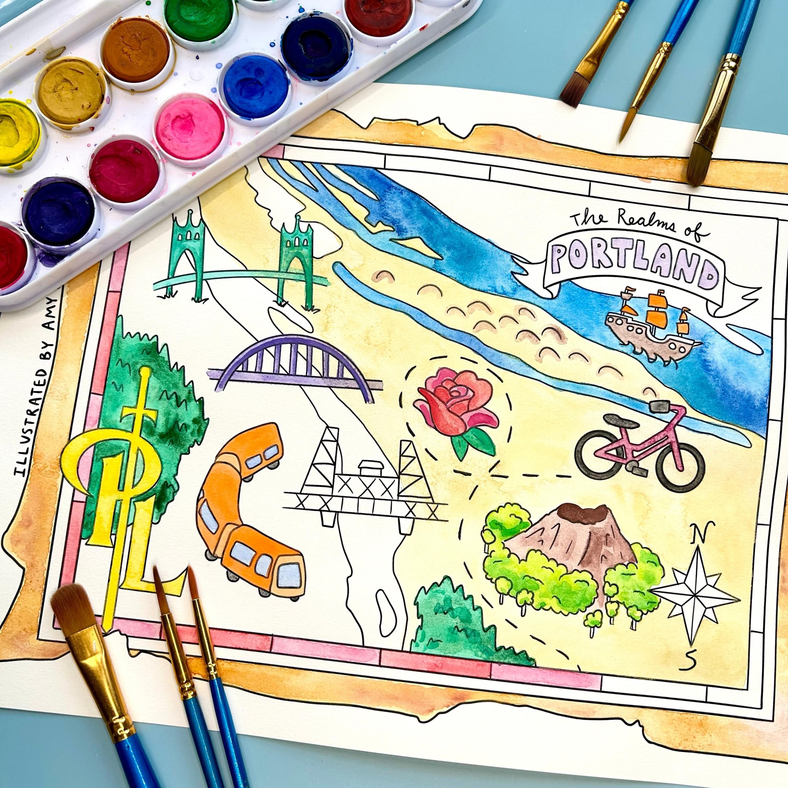 Image for Watercolor Worlds: Intro to Watercolor 