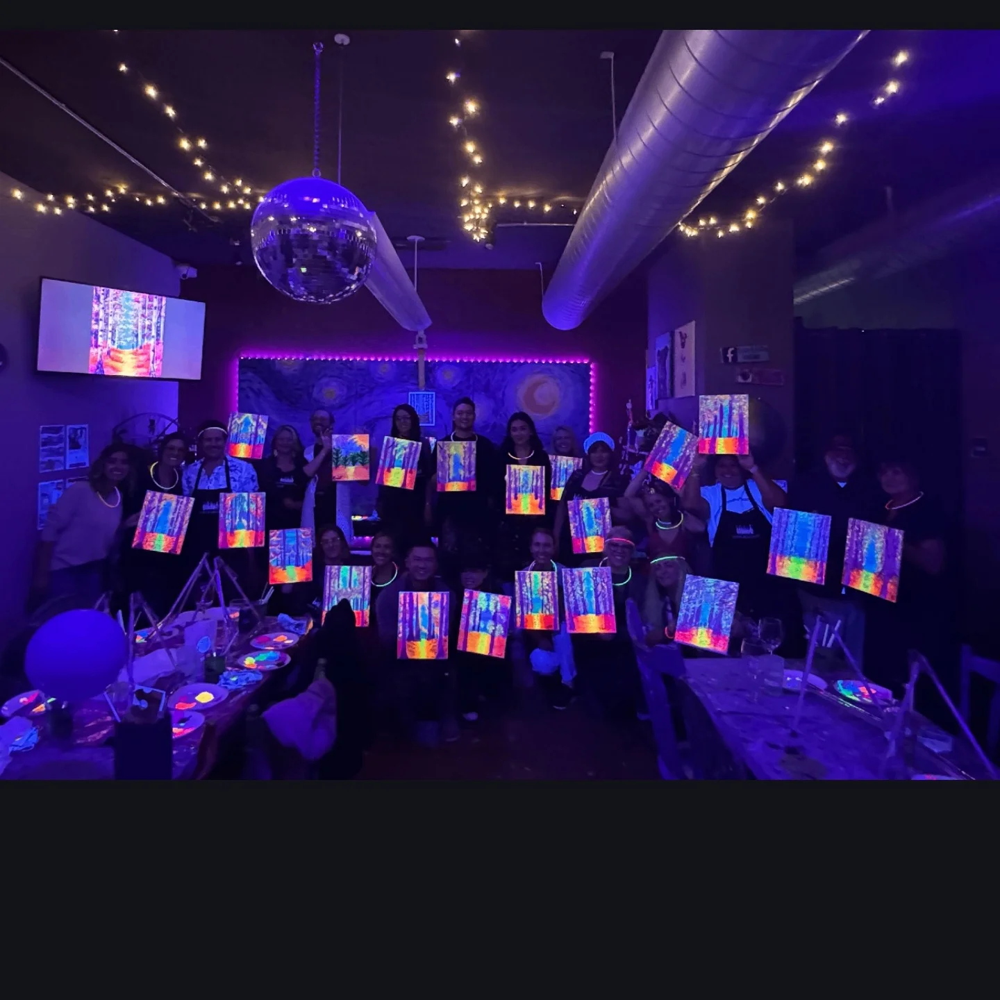 Image for Paint in the Dark Black Light Paint and Sip