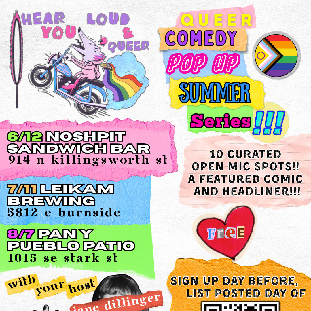 Image for Hear You Loud and Queer Summer Comedy Pop Up Series