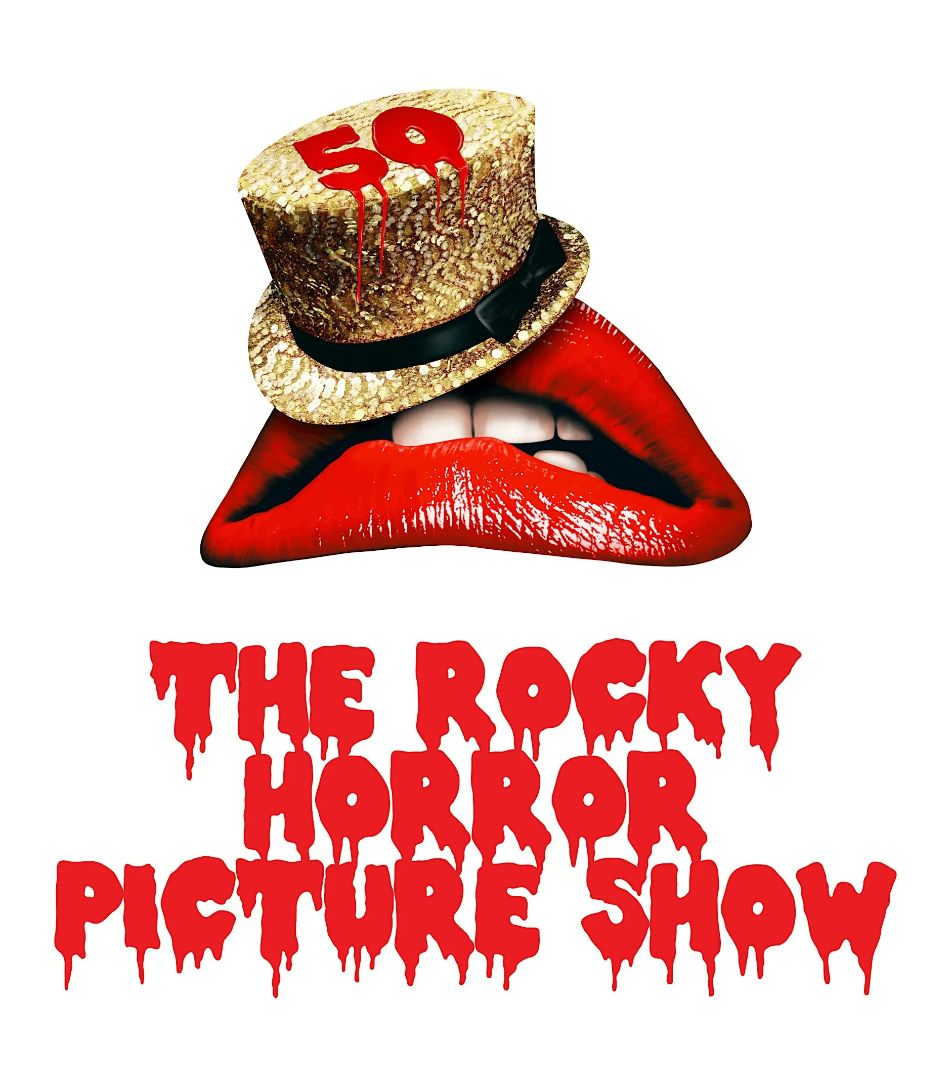 Red text reading 'The Rocky Horror Picture Show"