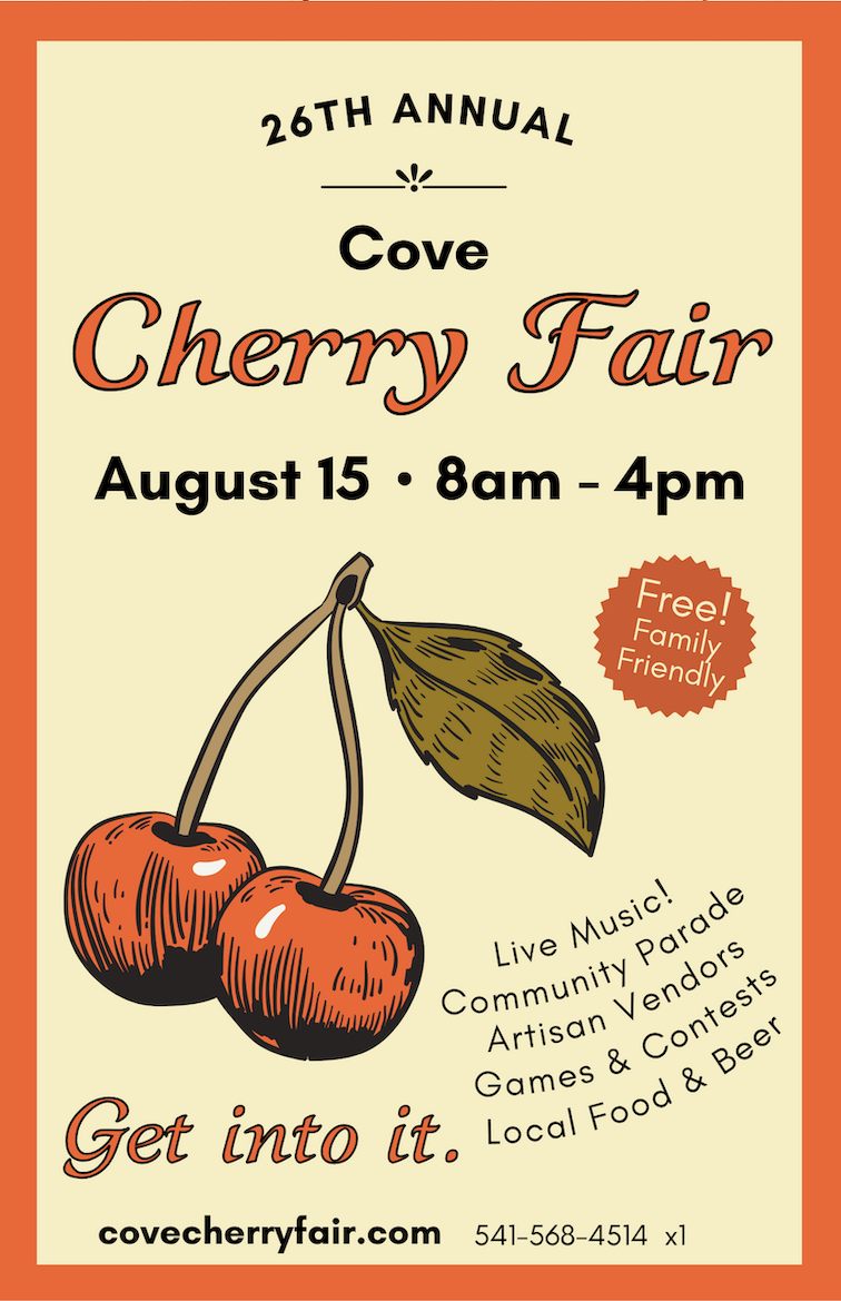 Flyer for the 26th annual Cove Cherry Fair