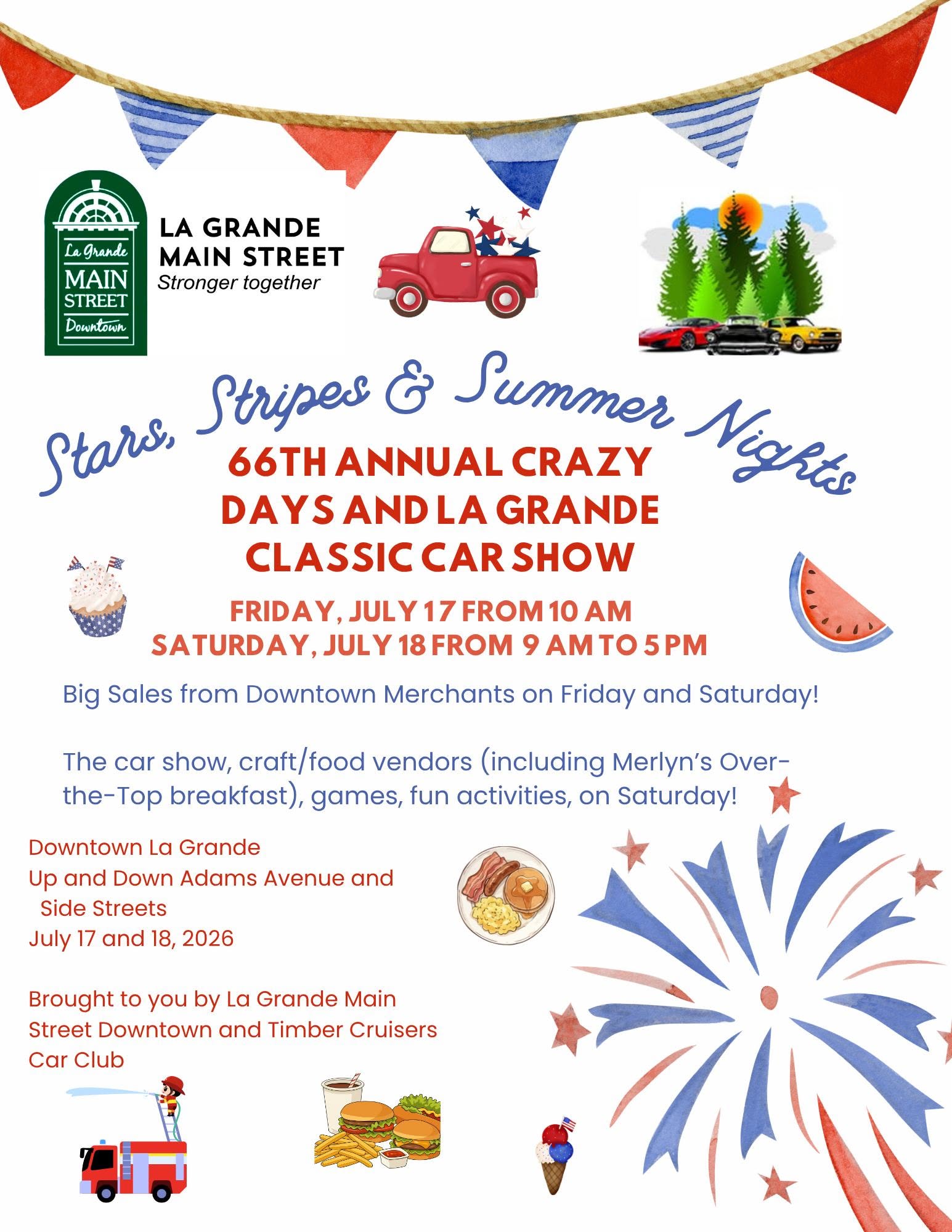 66th Annual Crazy Days and La Grande Classic Car Show (2026).
