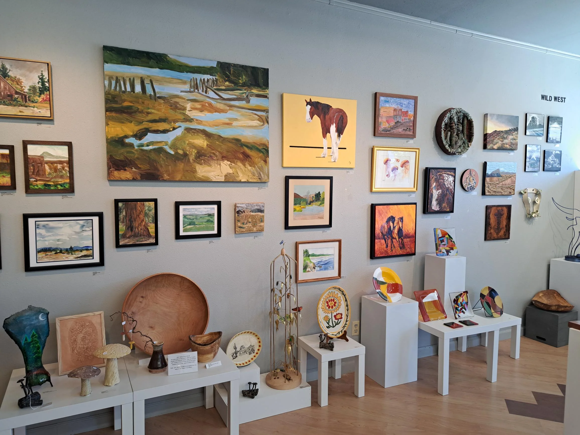 Inside the gallery